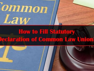 How to Fill Statutory Declaration of Common Law Union Featured Image